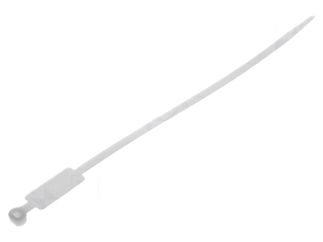 Kabelbinder; met schrijfveld; L: 220mm; W: 4,8mm; polyamide; 220N Kabelbinder; met schrijfveld; L: 220mm; W: 4,8mm; polyamide; 220N